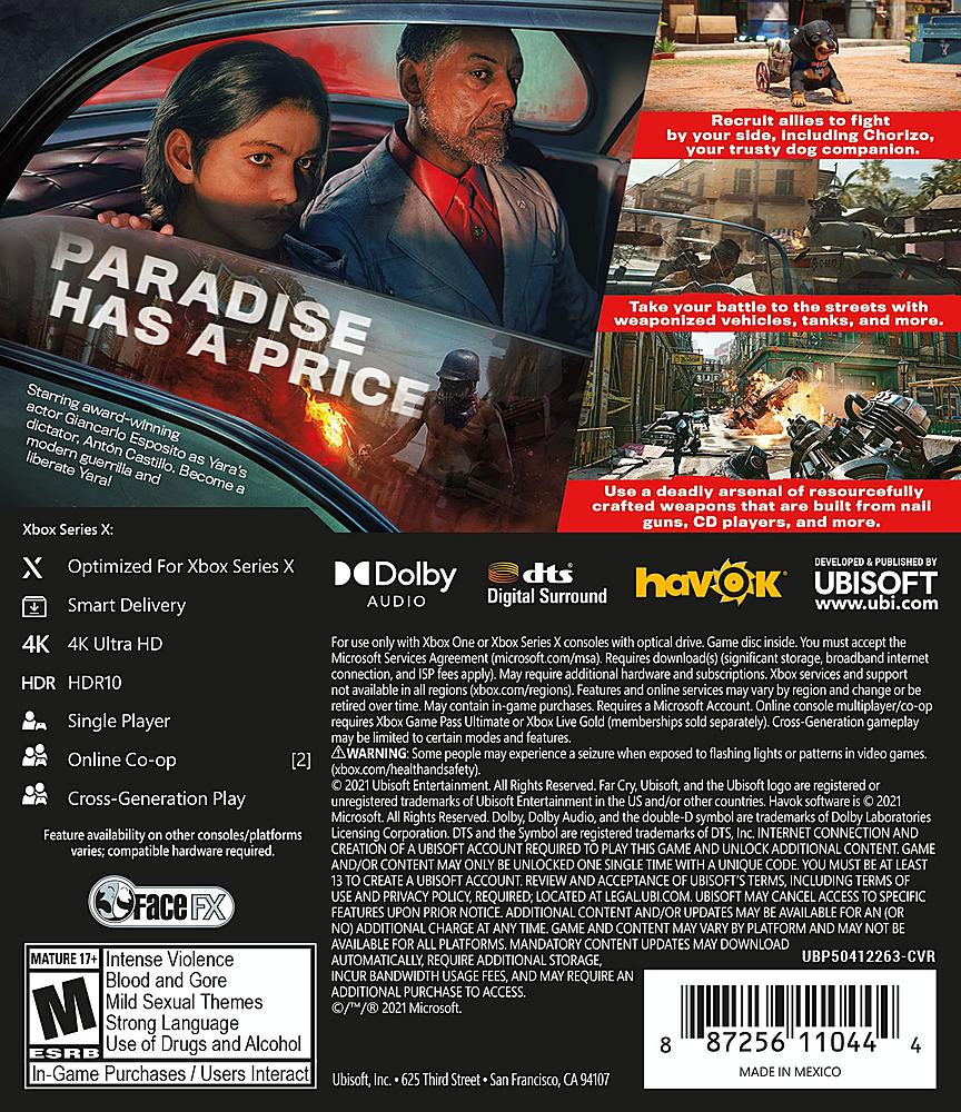 Far Cry 6 Standard Edition Xbox One, Xbox Series X UBP50412263 - Best Buy