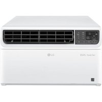 LG - Energy Star 9,500 BTU 115V Dual Inverter Window Air Conditioner with Wi-Fi Control - White - Angle_Zoom