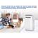 Left. Honeywell - Honeywell 14,000 BTU (8500 BTU DOE) Dual Hose Portable Air Conditioner with Dehumidifier - White.