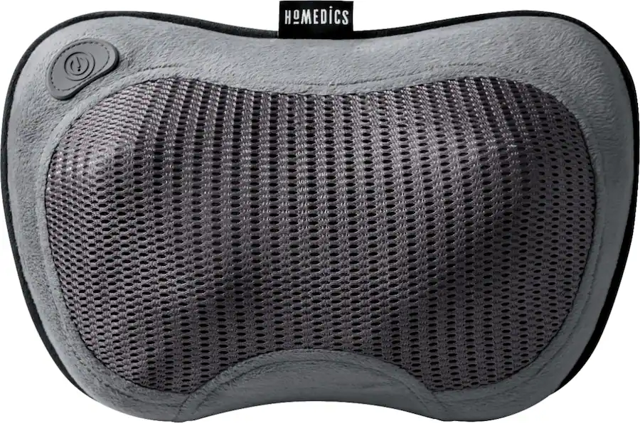 Homedics Cordless Shiatsu Massage Pillow with Soothing Heat Gray