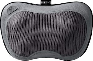 HoMedics - Cordless Shiatsu Massage Pillow with Soothing Heat - Grey - Angle_Zoom