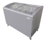 Premium Levella - 9.5 Cu Ft Chest Freezer with Curved Glass Top - white - Front_Standard
