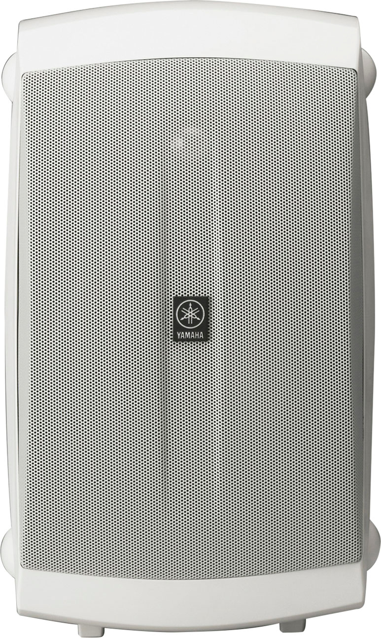 Left View: Yamaha - 2-Way High-Performance Wall-Mount Outdoor Speakers - White
