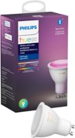 Philips - Geek Squad Certified Refurbished Hue GU10 Bluetooth Smart LED Bulb - White and Color Ambiance - Front_Zoom