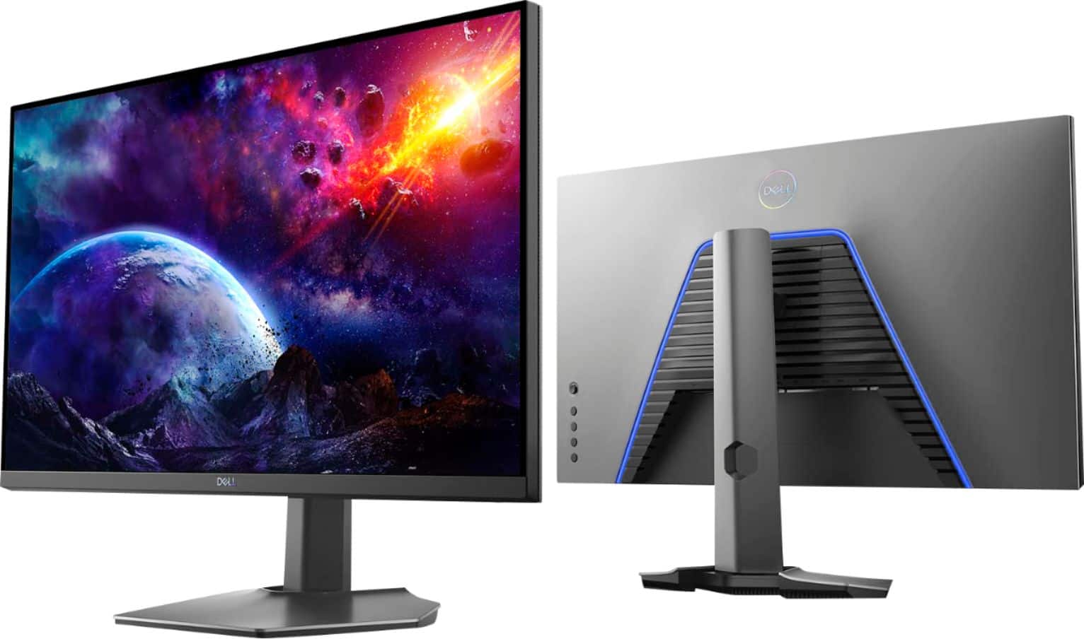 Alt View 19. Dell - S2721DGF 27" Gaming IPS QHD FreeSync and G-SYNC compatible monitor with HDR (DisplayPort, HDMI) - Accent Grey.