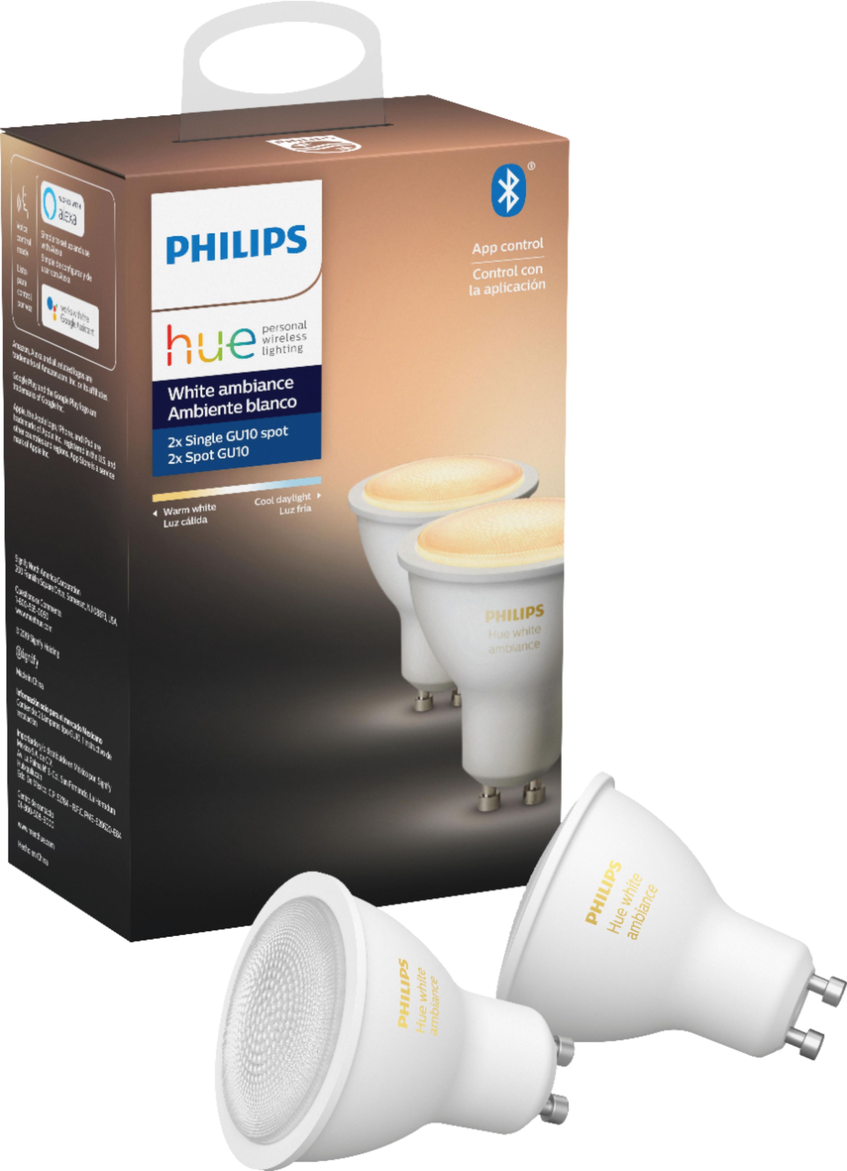 Best Buy: Philips Geek Squad Certified Refurbished Hue GU10 Bluetooth Smart  LED Bulb White and Color Ambiance GSRF 542332