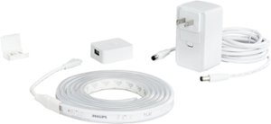 Philips - Geek Squad Certified Refurbished Hue White and Color Ambiance Lightstrip Plus 2m Base Kit with Bluetooth - Front_Zoom