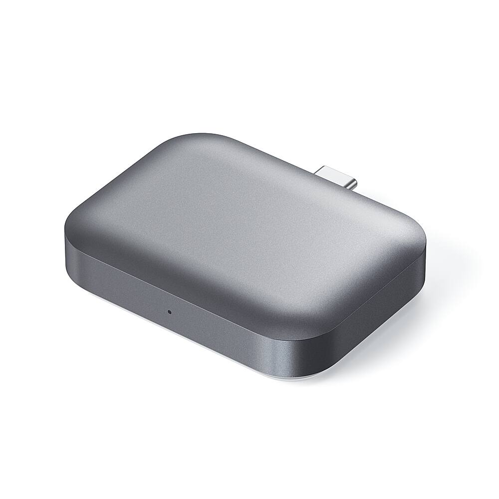 Alt View 16. Satechi - Satechi USB-C Wireless Charging Dock for AirPods - Gray/white.