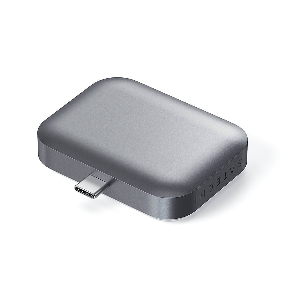 Alt View 18. Satechi - Satechi USB-C Wireless Charging Dock for AirPods - Gray/white.
