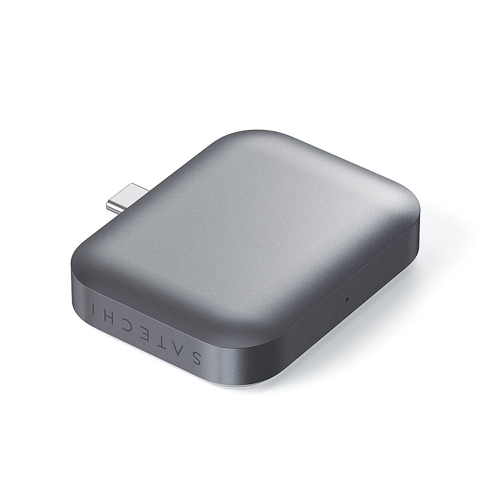 Alt View 19. Satechi - Satechi USB-C Wireless Charging Dock for AirPods - Gray/white.