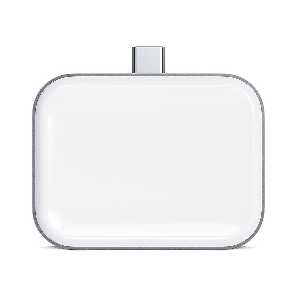 Alt View 20. Satechi - Satechi USB-C Wireless Charging Dock for AirPods - Gray/white.