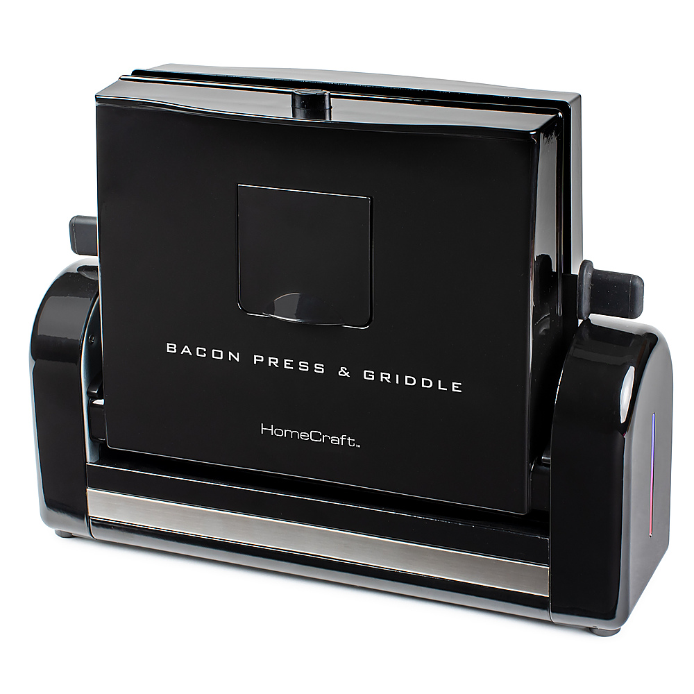 Angle View: HomeCraft - FBG2 Bacon Press & Griddle - Black