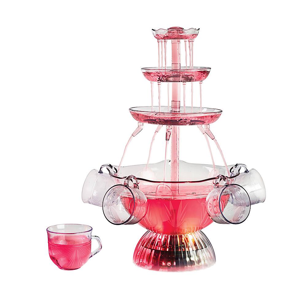 Angle View: Nostalgia - LPF150 Vintage Collection Lighted Party Fountain - Clear