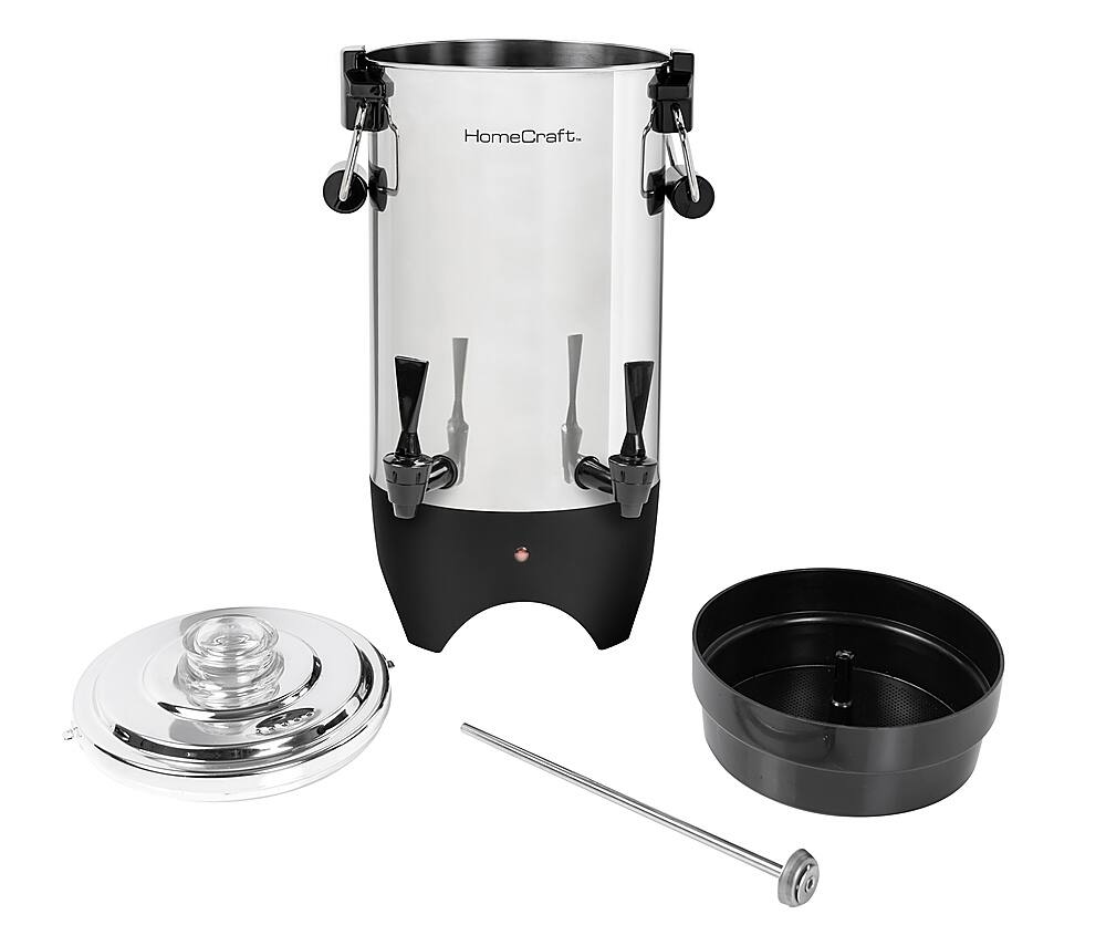 Alt View 11. HomeCraft - CUDS45SS Quick-Brewing 1000-Watt Automatic 45-Cup Coffee Urn - Stainless Steel.