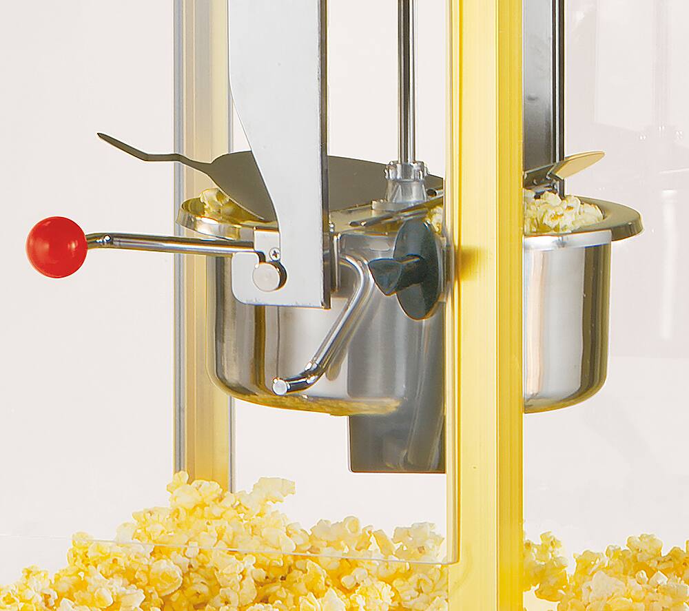 Alt View 12. Nostalgia - CCP525RG Vintage 8-Oz. Professional Popcorn Cart, 8-Ounce Kettle, 53 Inches Tall - Black - Gold.