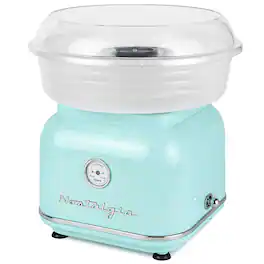 Nostalgia - CLCM8AQ Classic Retro Hard & Sugar-Free Candy Cotton Candy Maker - Aqua
