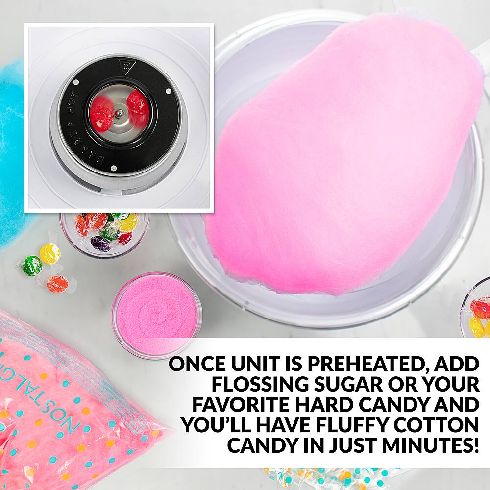 Alt View 12. Nostalgia - CLCM8AQ Classic Retro Hard & Sugar-Free Candy Cotton Candy Maker - Aqua.