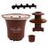 Alt View 14. Nostalgia - CFF3BR 3-Tier 1/2-Pound Chocolate Fondue Fountain - Brown.