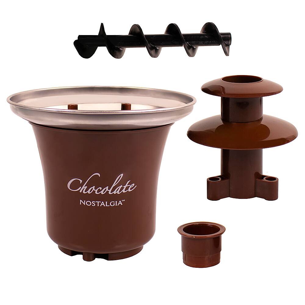 Alt View 14. Nostalgia - CFF3BR 3-Tier 1/2-Pound Chocolate Fondue Fountain - Brown.