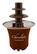 Left. Nostalgia - CFF3BR 3-Tier 1/2-Pound Chocolate Fondue Fountain - Brown.