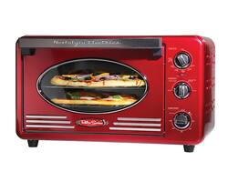 Nostalgia - RTOV2RR Retro 12-Slice Convection Toaster Oven - Retro Red - Angle_Zoom