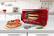 Alt View 16. Nostalgia - RTOV2RR Retro 12-Slice Convection Toaster Oven - Retro Red.