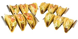 Taco Tuesday - TTTH4SS 4-Piece Taco Holder Set - Stainless Steel - Angle_Zoom