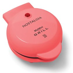 Nostalgia - MGR5CRL MyMini Personal Electric Grill - Coral - Angle_Zoom