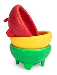 Taco Tuesday - 3-Piece Salsa Bowl Set - Red, Green, Yellow - Angle_Zoom