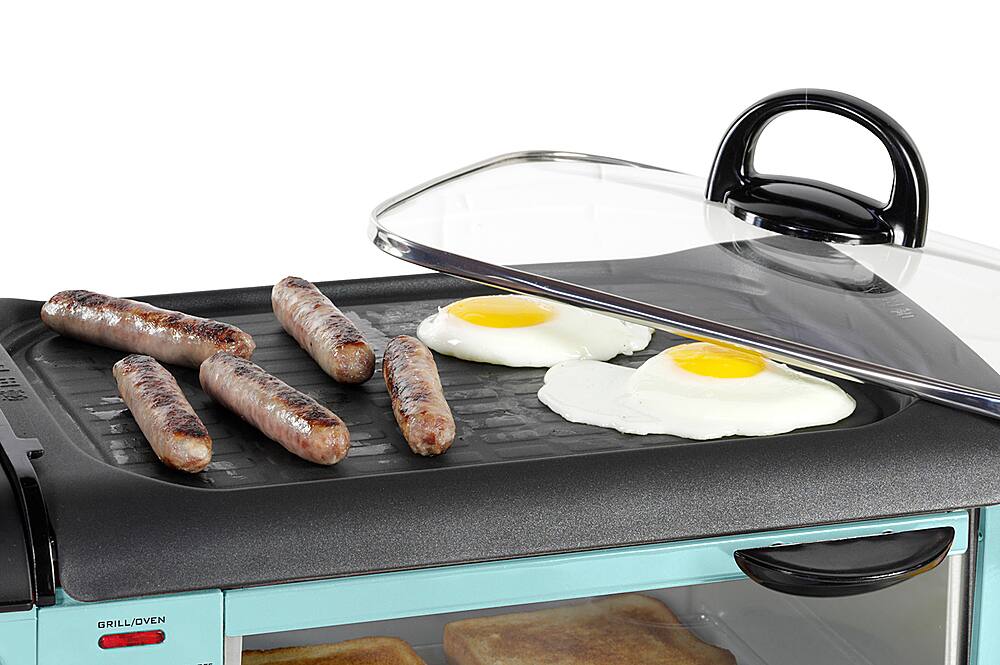 Alt View 11. Nostalgia - BST3AQ Retro 3-in-1 Family Size Breakfast Station - Aqua.