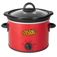 Taco Tuesday - TTRDP2RD 2-Qt. Fiesta Slow Cooker - Red - Angle_Zoom