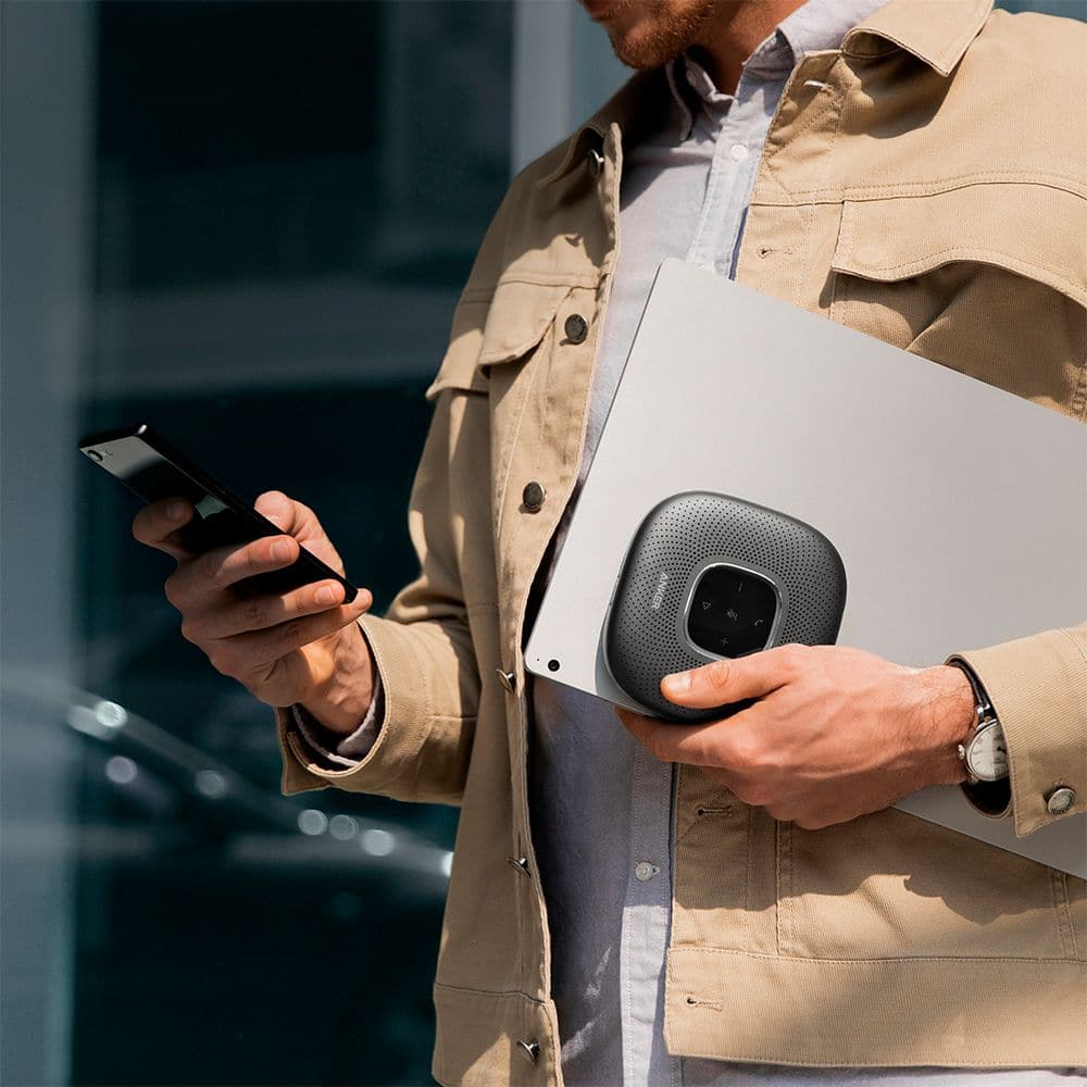 Alt View 14. Anker - PowerConf Bluetooth Speakerphone Conference Speaker - Black.