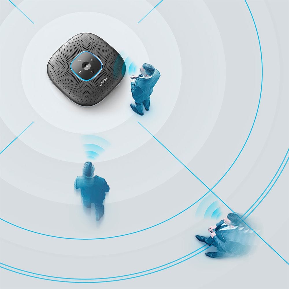 Alt View 16. Anker - PowerConf Bluetooth Speakerphone Conference Speaker - Black.