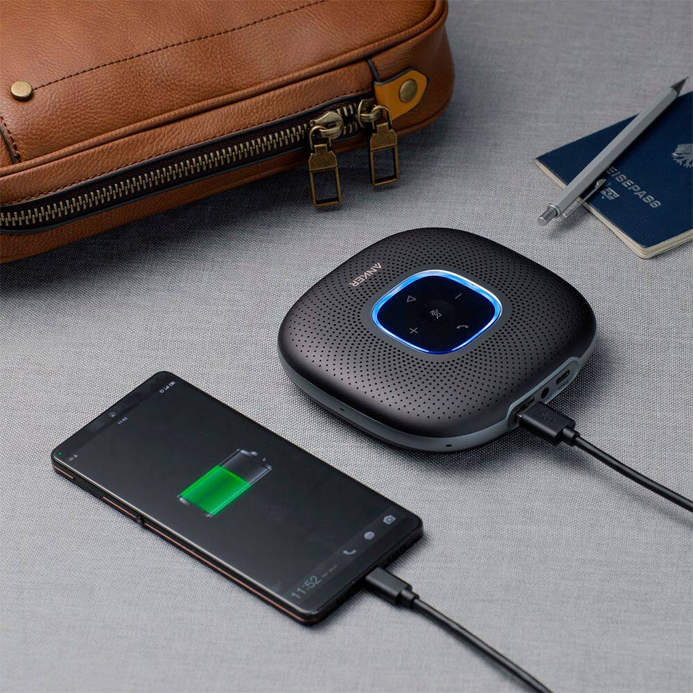 Alt View 17. Anker - PowerConf Bluetooth Speakerphone Conference Speaker - Black.