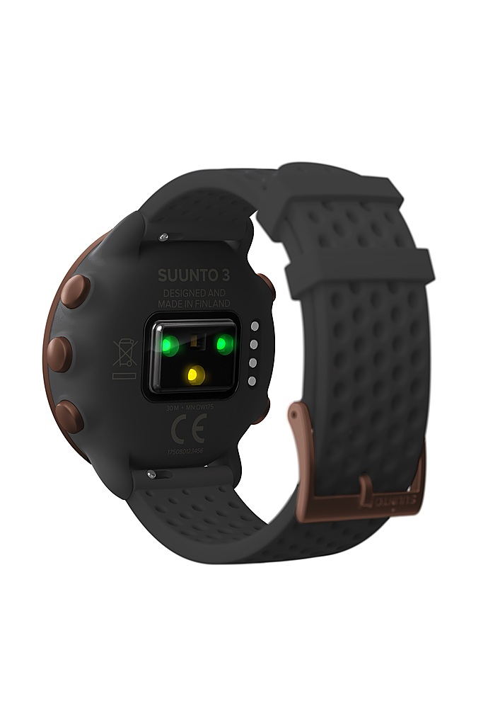Left View: SUUNTO - 3 Heart Rate/Sleep Tracking Sports watch - Grey Copper