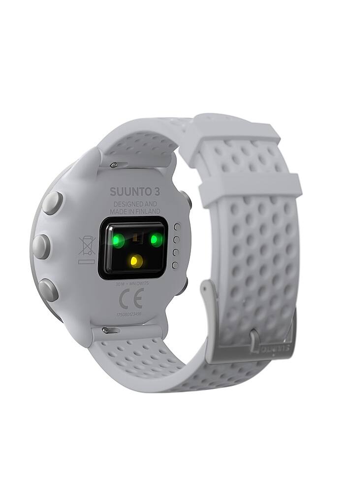 Left View: SUUNTO - 3 Heart Rate/Sleep Tracking Sports watch - Pebble White