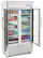 Angle. Premium Levella - 18.0 cu. ft. 2-Door Commercial Merchandiser Refrigerator Glass-Door Beverage Display Cooler - Silver.