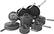 Angle. Ninja - Foodi NeverStick Premium Hard-Anodized 13-Piece Cookware Set - Grey.