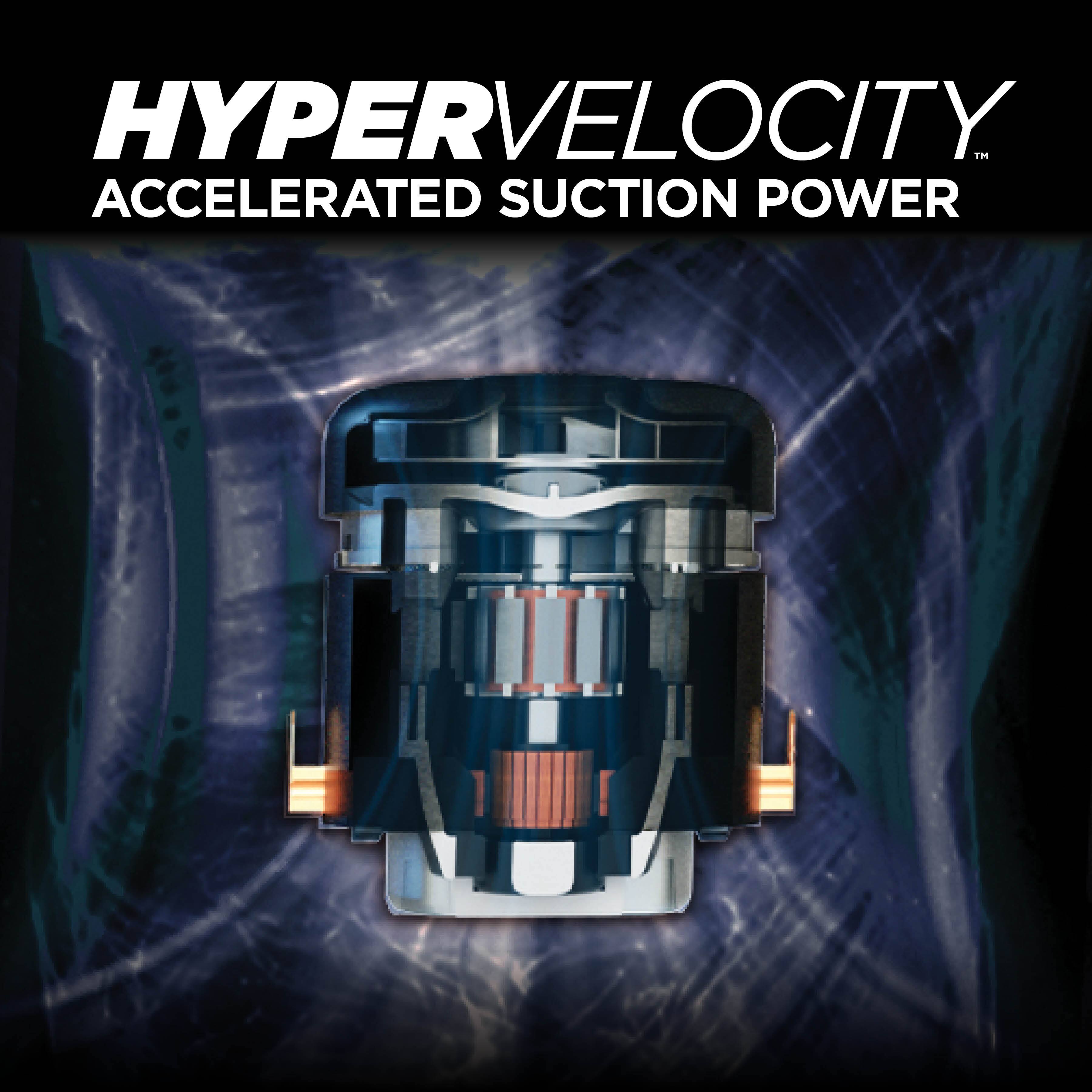 HYPERVELOCITY TM ACCELERATED SUCTION POWER