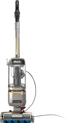 Front. Shark - Rotator Lift-Away DuoClean Upright Vacuum with Self-Cleaning Brushroll & Anti-Allergen Complete Seal - Silver.