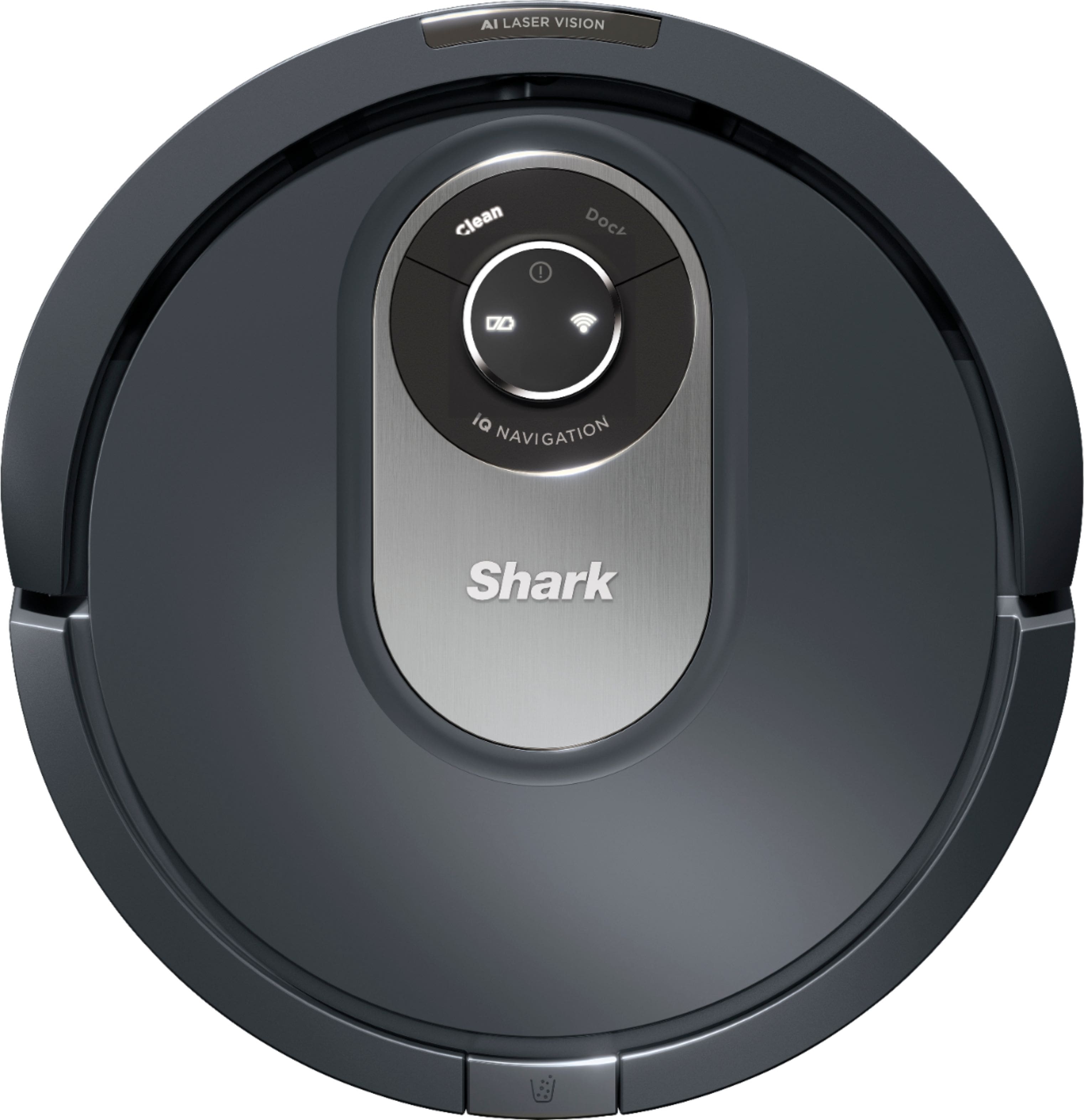 Front. Shark - AI Robot Vacuum RV2001 with Self Cleaning Brushroll, Object Detection, Wi Fi - Gray.