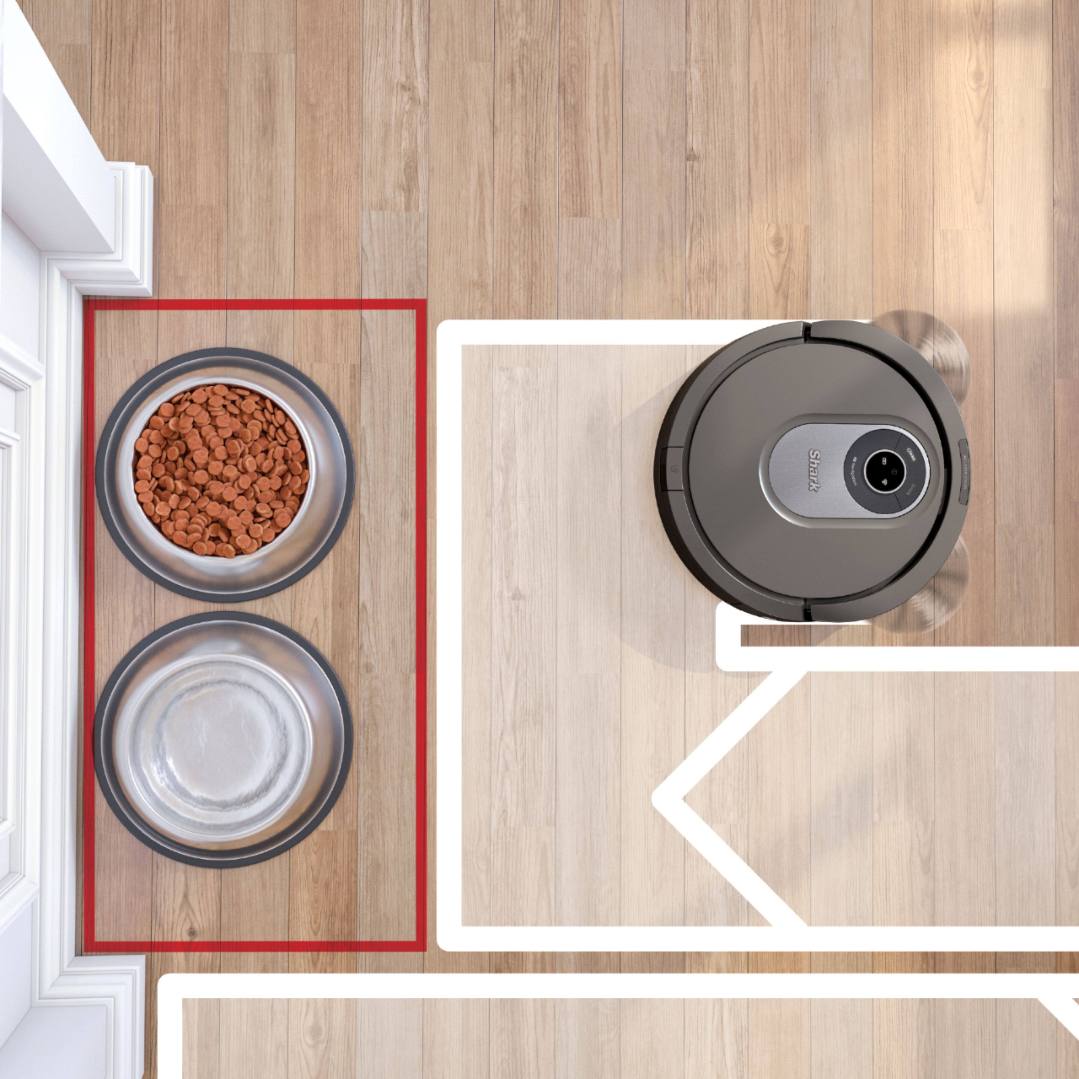 Alt View 12. Shark - AI Robot Vacuum RV2001 with Self Cleaning Brushroll, Object Detection, Wi Fi - Gray.