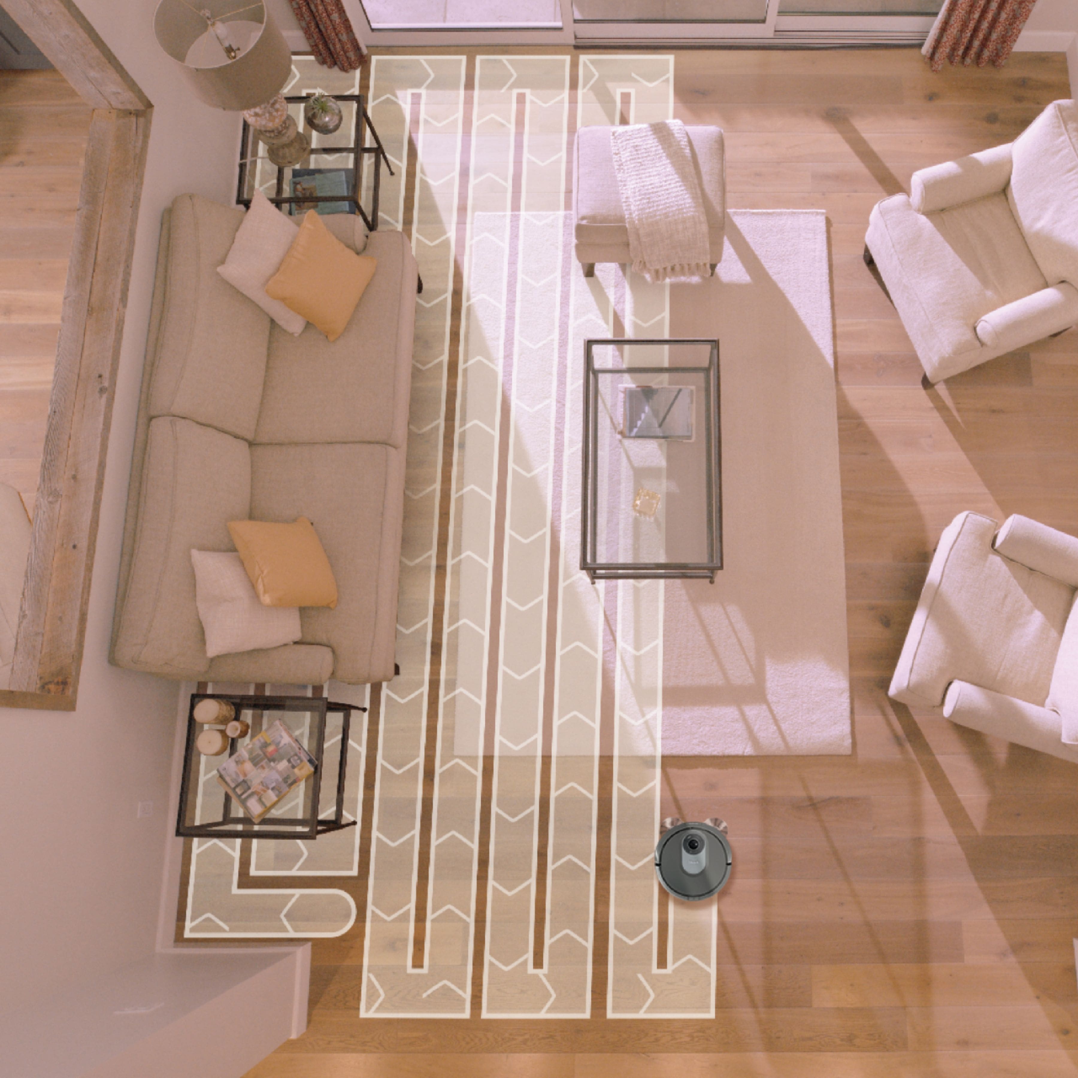 Alt View 21. Shark - AI Robot Vacuum RV2001 with Self Cleaning Brushroll, Object Detection, Wi Fi - Gray.