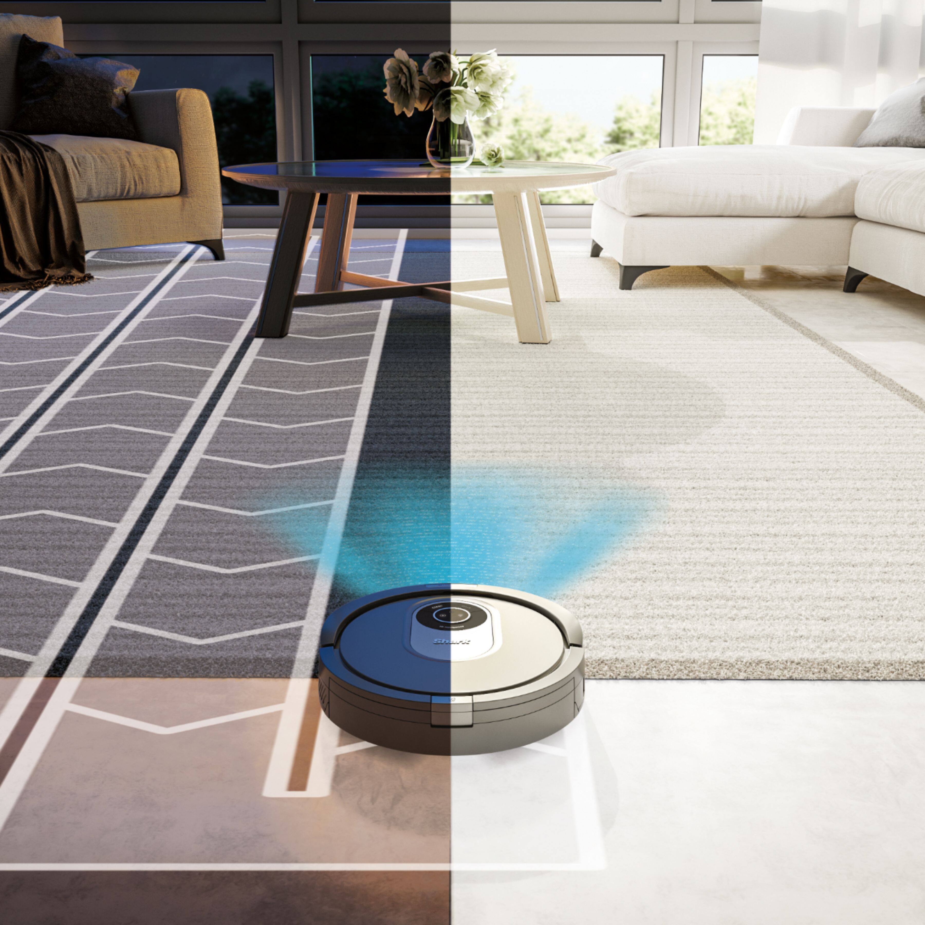 Alt View 18. Shark - AI Robot Vacuum RV2001 with Self Cleaning Brushroll, Object Detection, Wi Fi - Gray.