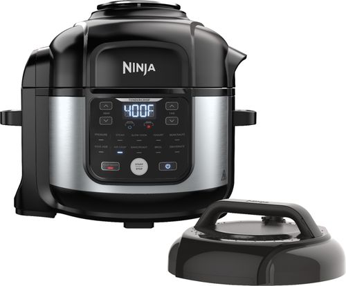 Photo 1 of -USED-Ninja - Foodi® 11-in-1 6.5-qt Pro Pressure Cooker + Air Fryer with Stainless finish, FD302 - Stainless Steel