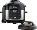 Angle Zoom. Ninja - Foodi 11-in-1 6.5-qt Pro Pressure Cooker + Air Fryer with Stainless finish, FD302 - Stainless Steel.