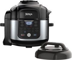Ninja - Foodi 11-in-1 6.5-qt Pro Pressure Cooker + Air Fryer with Stainless finish, FD302 - Stainless Steel - Angle_Zoom