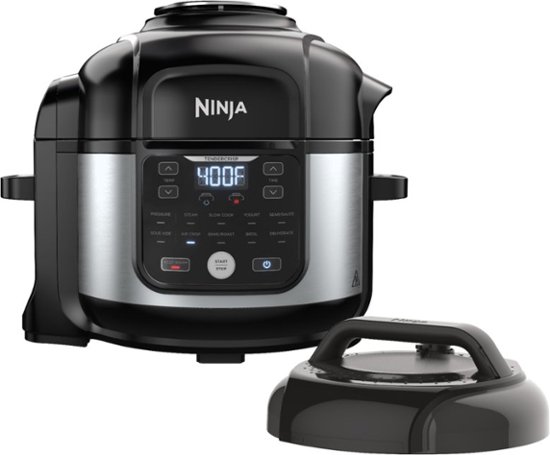 Ninja – Foodi® 11-in-1 6.5-qt Pro Pressure Cooker + Air Fryer with Stainless finish, FD302 – Stainless Steel