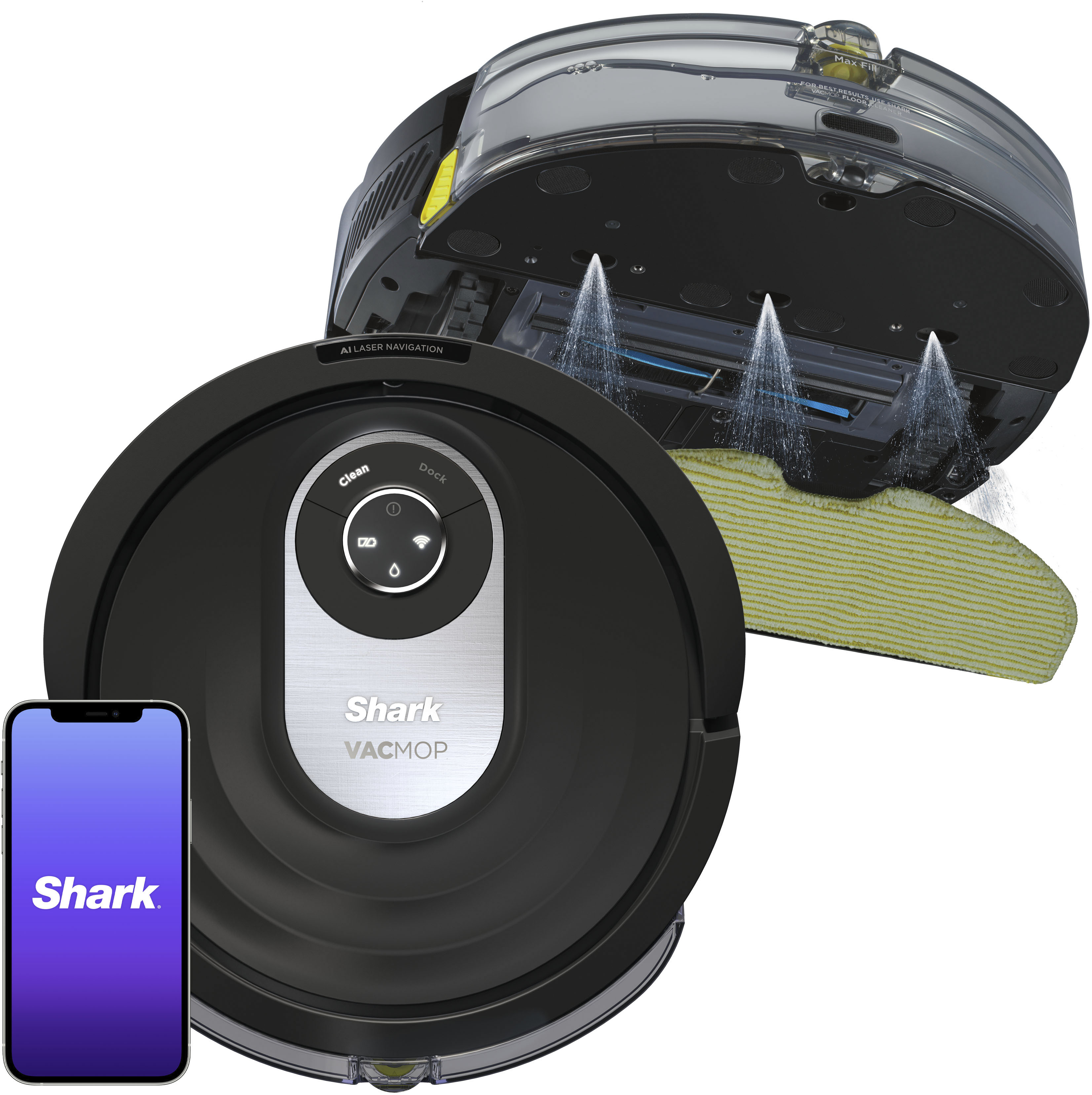 Angle View: Shark - Air Purifier 6-Fan Anti-Allergen HEPA Filter with Advanced Odor Lock & Fumes Lock, Compatible with HE601, HE602 - Grey