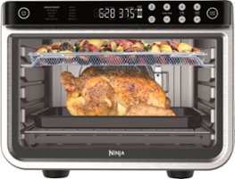 Ninja - DT201 Foodi 10-in-1 XL Pro Air Fry Oven, Dehydrate, Reheat - Stainless Steel - Front_Zoom
